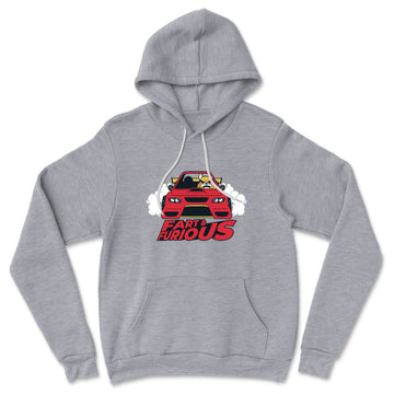 Fart And Furious Hoodie in Athletic Heather color